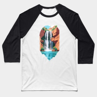 The Hidden Waterfall Baseball T-Shirt